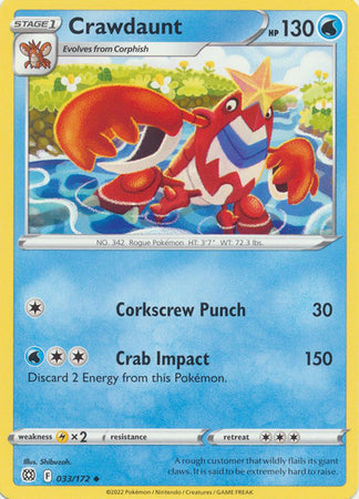 Crawdaunt - 033/172 - Uncommon