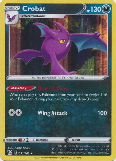 Crobat - 091/163 - Holo Rare