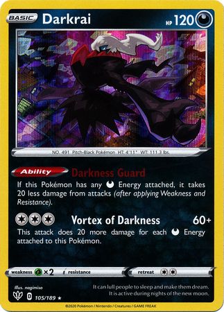 Darkrai - 105/189 - Holo Rare