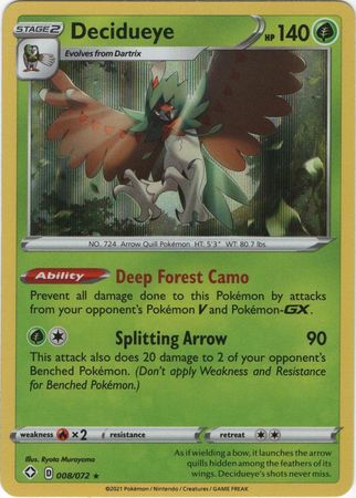 Decidueye - 008/072 - Holo Rare