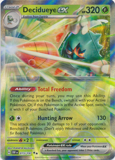 Decidueye ex - 015/197 - Double Rare