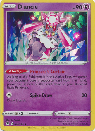 Diancie - 068/189 - Holo Rare