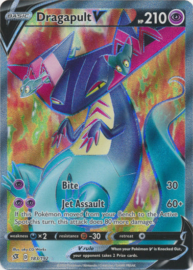 Dragapult V - 183/192 - Full Art Ultra Rare