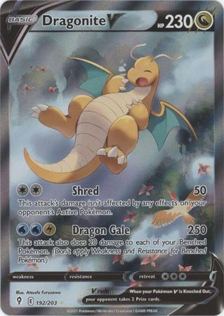 Dragonite V - 192/203 - Alternate Art Ultra Rare