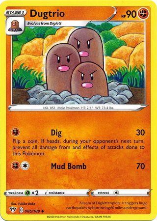 Dugtrio - 085/189 - Uncommon