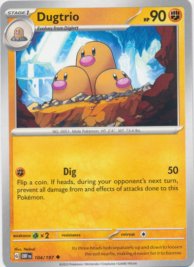 Dugtrio - 104/197 - Uncommon