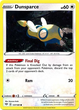 Dunsparce - 137/189 - Common