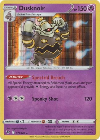 Dusknoir - 071/185 - Holo Rare