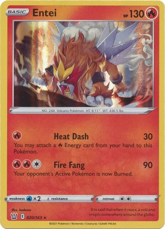 Entei - 020/163 - Holo Rare