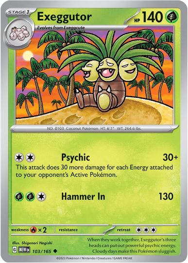 Exeggutor - 103/165 - Uncommon