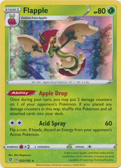 Flapple - 022/192 - Holo Rare