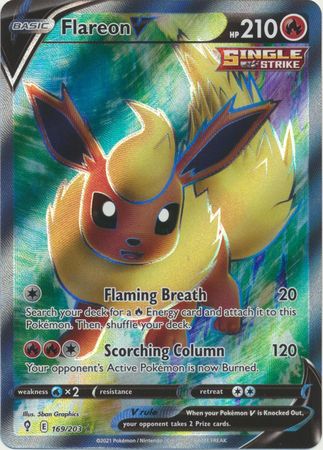 Flareon V - 169/203 - Full Art Ultra Rare