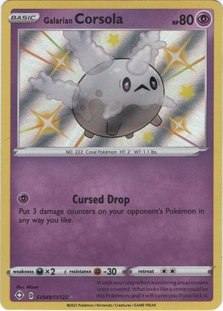Galarian Corsola - SV049/SV122 - Shiny Rare