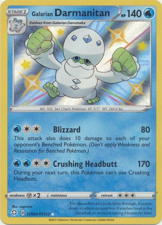 Galarian Darmanitan - SV024/SV122 - Shiny Rare
