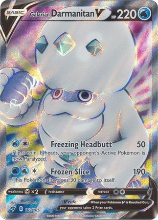 Galarian Darmanitan V - 169/185 - Full Art Ultra Rare