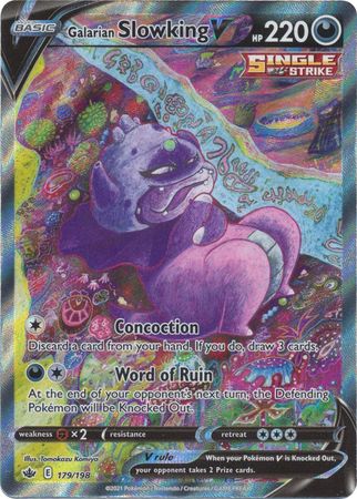 Galarian Slowking V - 179/198 - Alternate Art Ultra Rare