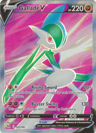 Gallade V - 181/196 - Full Art Ultra Rare