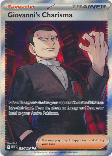 Giovanni's Charisma - 197/165 - Full Art Ultra Rare