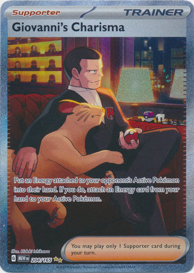 Giovanni's Charisma - 204/165 - Special Illustration Rare