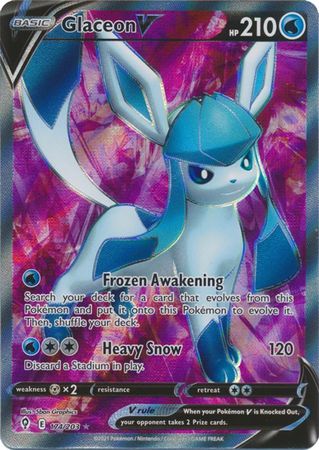 Glaceon V - 174/203 - Full Art Ultra Rare