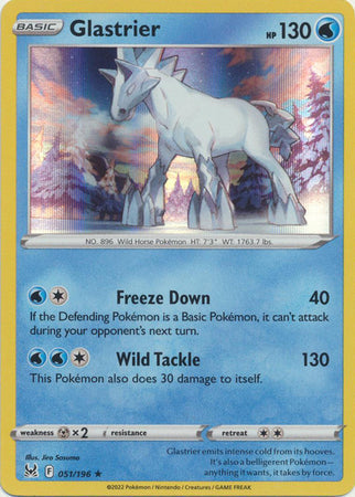 Glastrier - 051/196 - Holo Rare