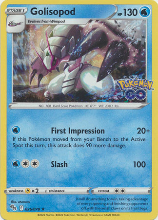 Golisopod - 026/078 - Holo Rare