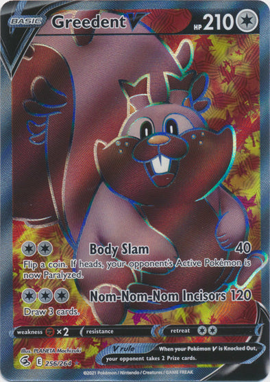 Greedent V - 256/264 - Full Art Ultra Rare