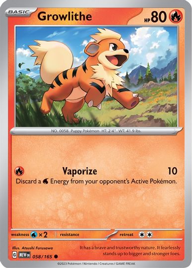 Growlithe - 058/165 - Common