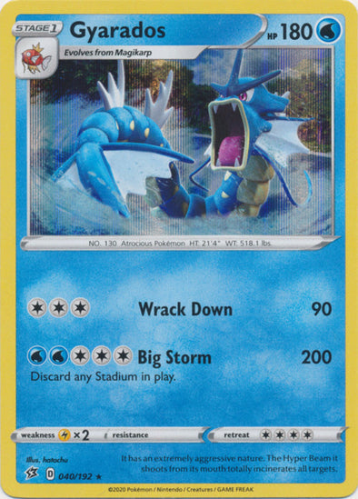 Gyarados - 040/192 - Holo Rare