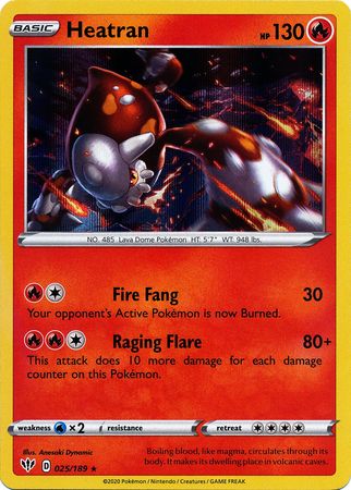 Heatran - 025/189 - Holo Rare