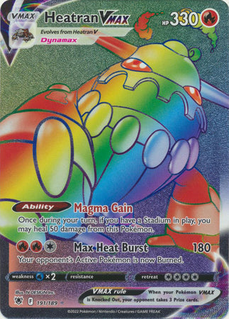 Heatran VMAX - 191/189 - Hyper Rare