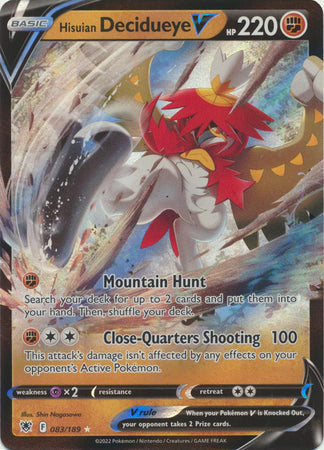 Hisuian Decidueye V - 083/189 - Ultra Rare