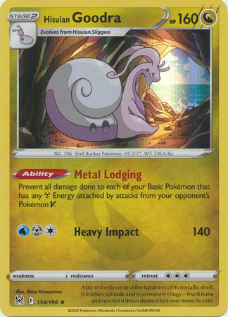 Hisuian Goodra - 134/196 - Holo Rare