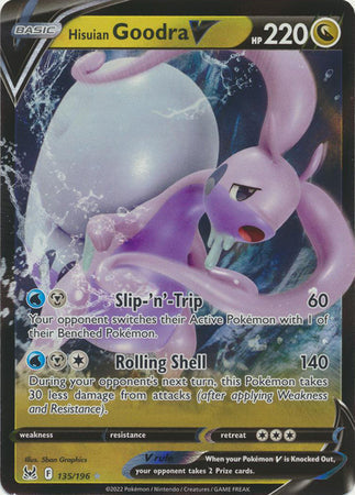 Hisuian Goodra V - 135/196 - Ultra Rare