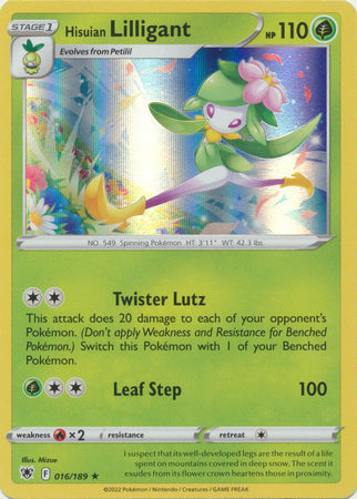 Hisuian Lilligant - 016/189 - Holo Rare