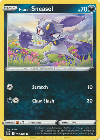 Hisuian Sneasel - 092/189 - Common