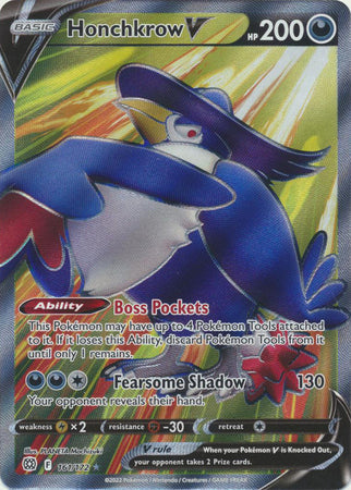 Honchkrow V - 161/172 - Full Art Ultra Rare