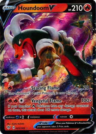 Houndoom V - 021/189 - Ultra Rare