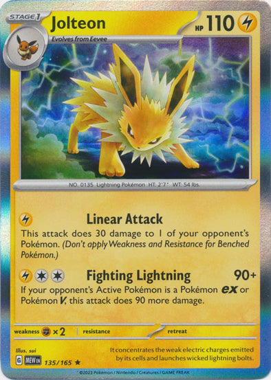 Jolteon - 135/165 - Rare