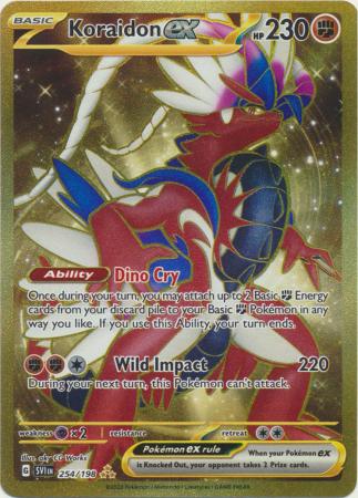 Koraidon ex - 254/198 - Gold Secret Rare