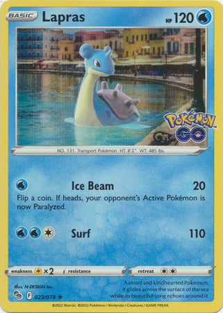 Lapras - 023/078 - Holo Rare