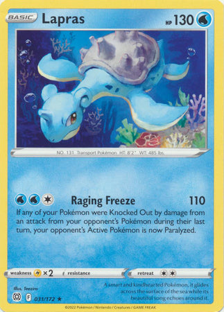 Lapras - 031/172 - Rare