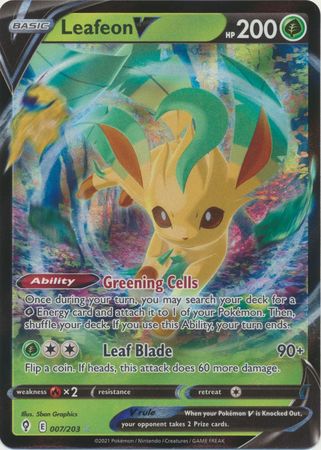 Leafeon V - 007/203 - Ultra Rare