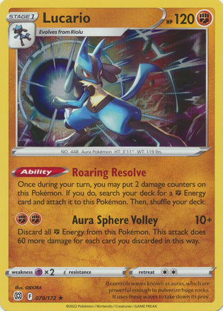 Lucario - 079/172 - Holo Rare