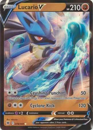 Lucario V - 078/189 - Ultra Rare