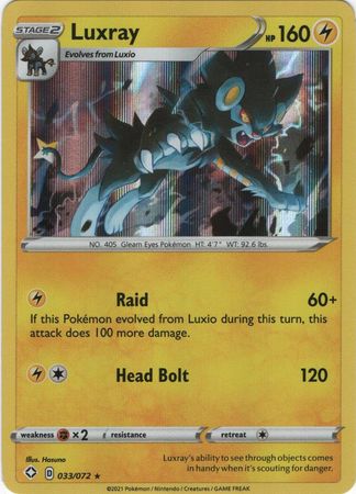 Luxray - 033/072 - Holo Rare