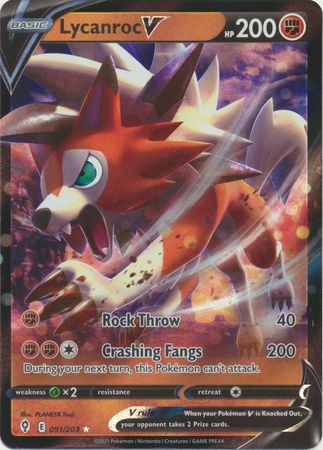 Lycanroc V - 091/203 - Ultra Rare