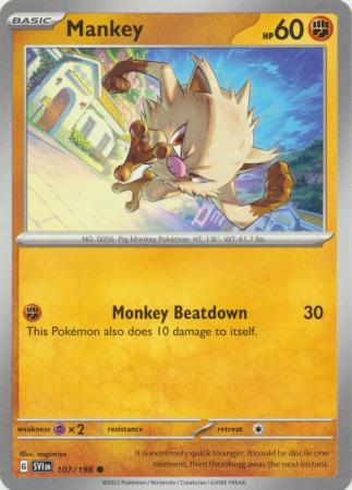 Mankey - 107/198 - Common