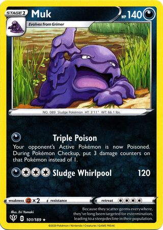 Muk - 101/189 - Rare