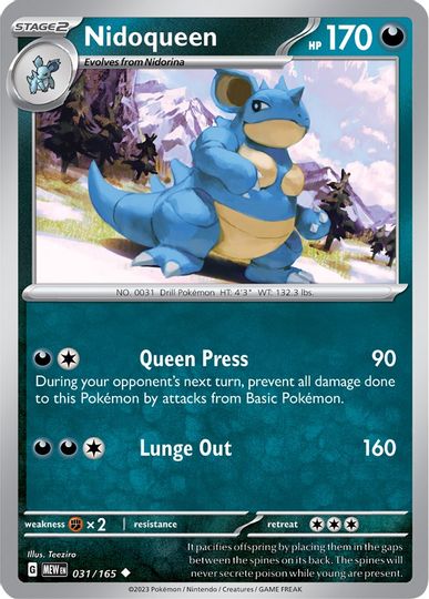 Nidoqueen - 031/165 - Uncommon